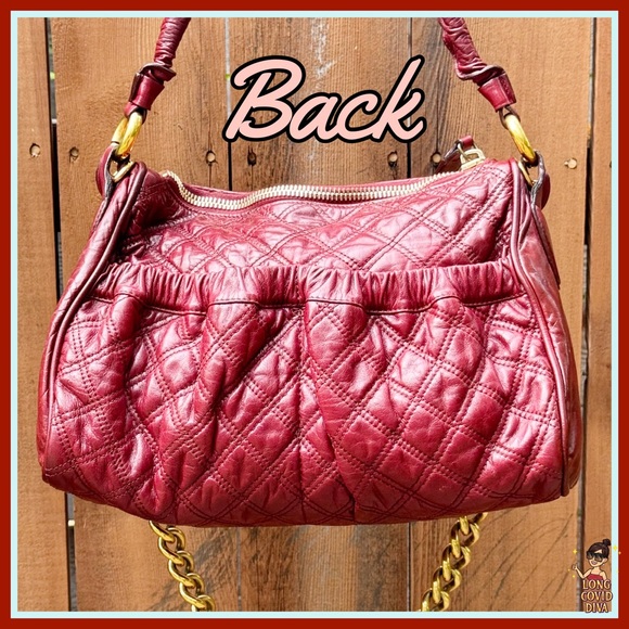 👜RETIRED/Marc Jacobs Collection/Bordeaux/Quilted Calf Leather/ Julianne Bag - Picture 9 of 17